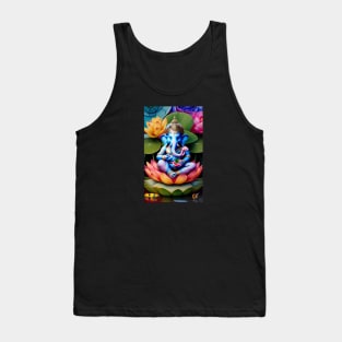 Baby Ganesh sitting on lotus flower Tank Top